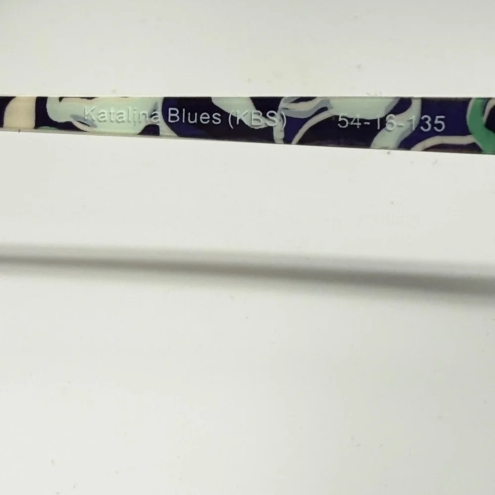 Vera Bradley Liliana Eyeglasses Katalina Blues KBS Tortoise Floral 54-16-135